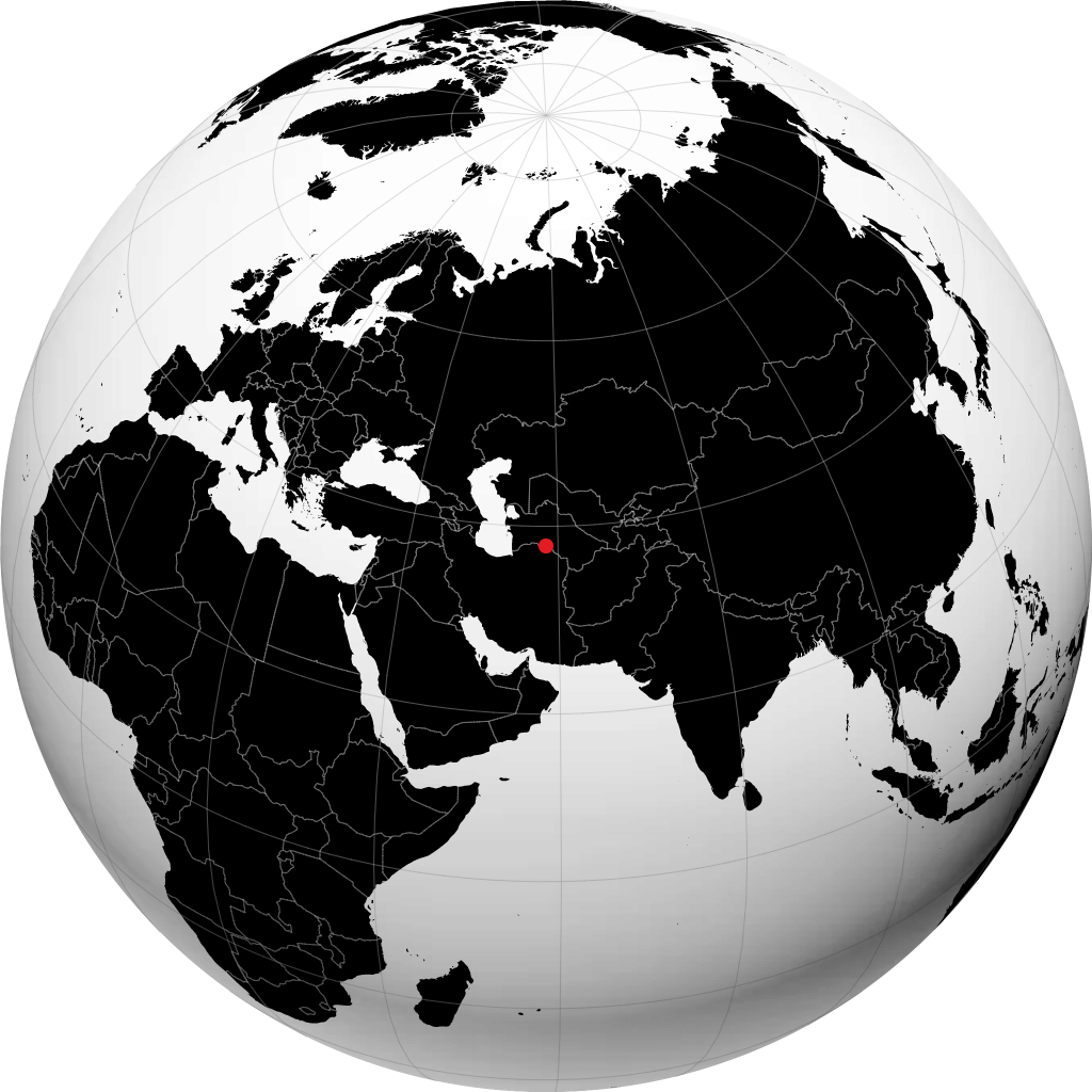 عشقآباد روی کره زمین