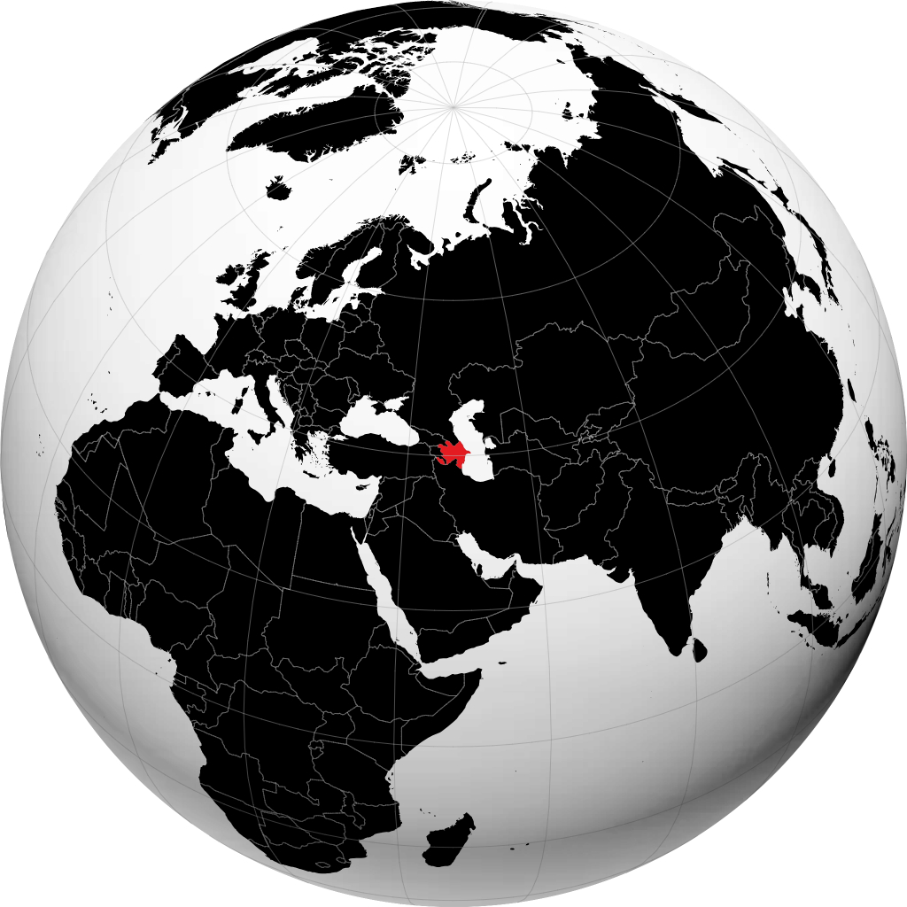 جمهوری آذربایجان روی کره زمین
