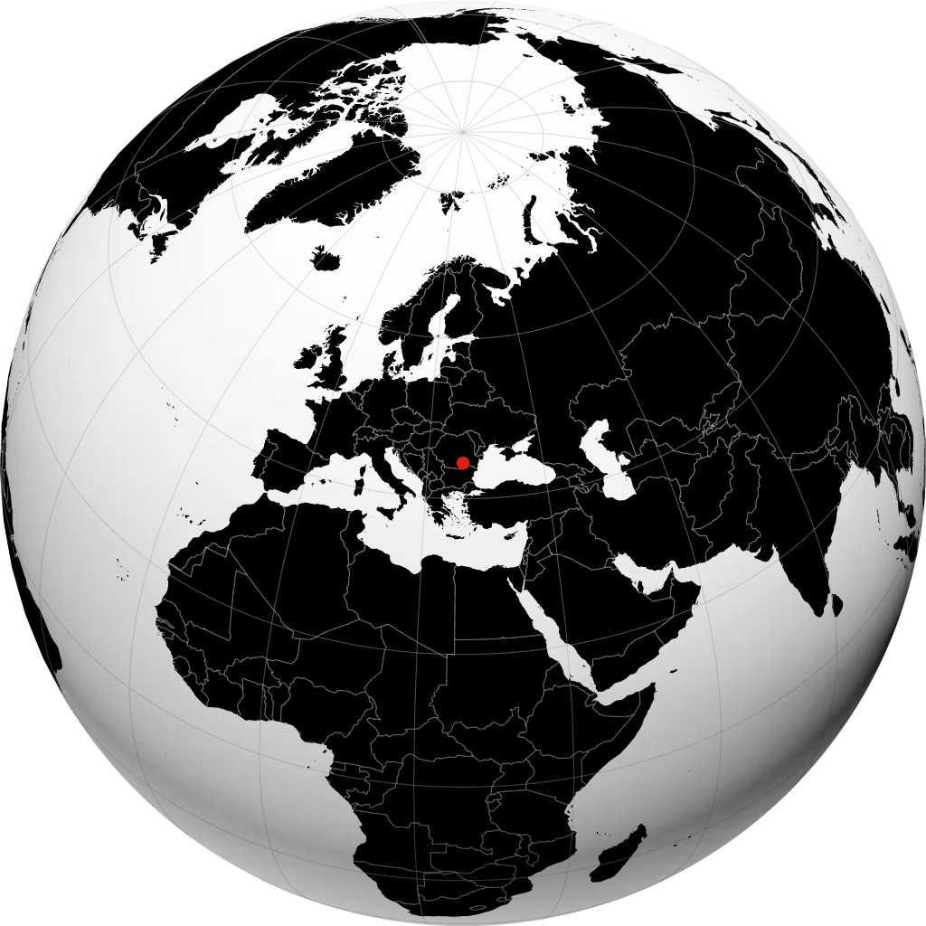 بخارست روی کره زمین