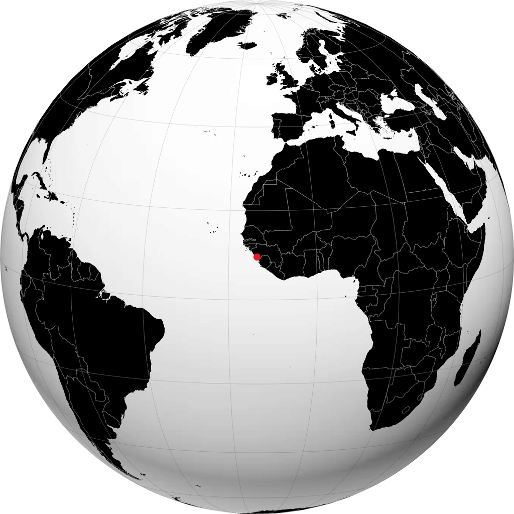 کناکری روی کره زمین