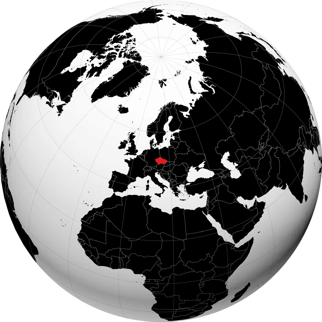 جمهوری چک روی کره زمین