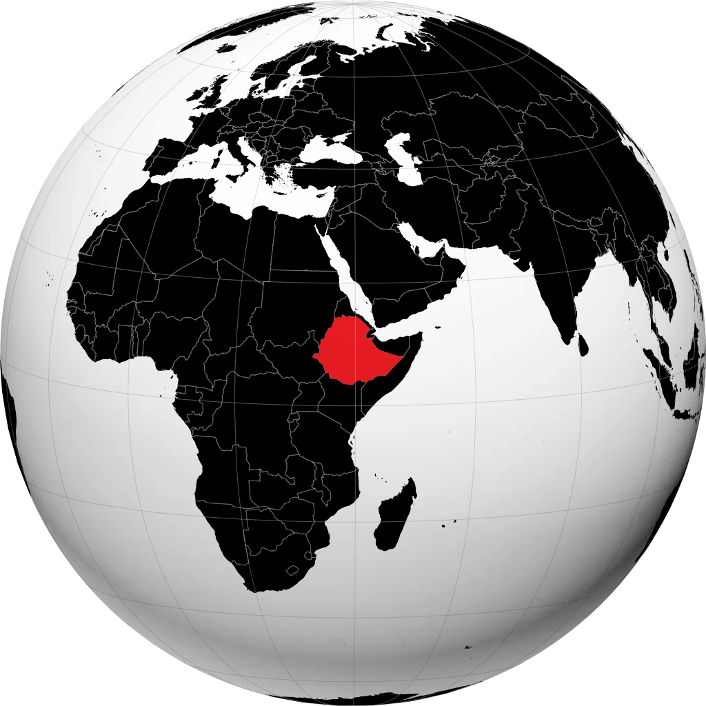 اتیوپی روی کره زمین