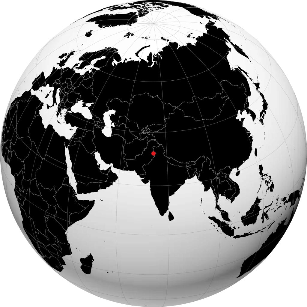 گوجرانواله روی کره زمین