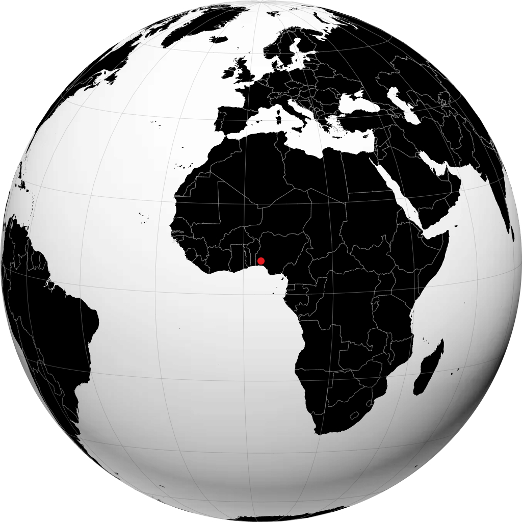 ایبادان روی کره زمین