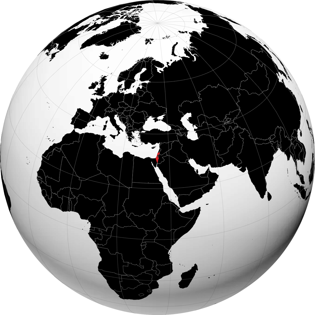 اسرائیل روی کره زمین