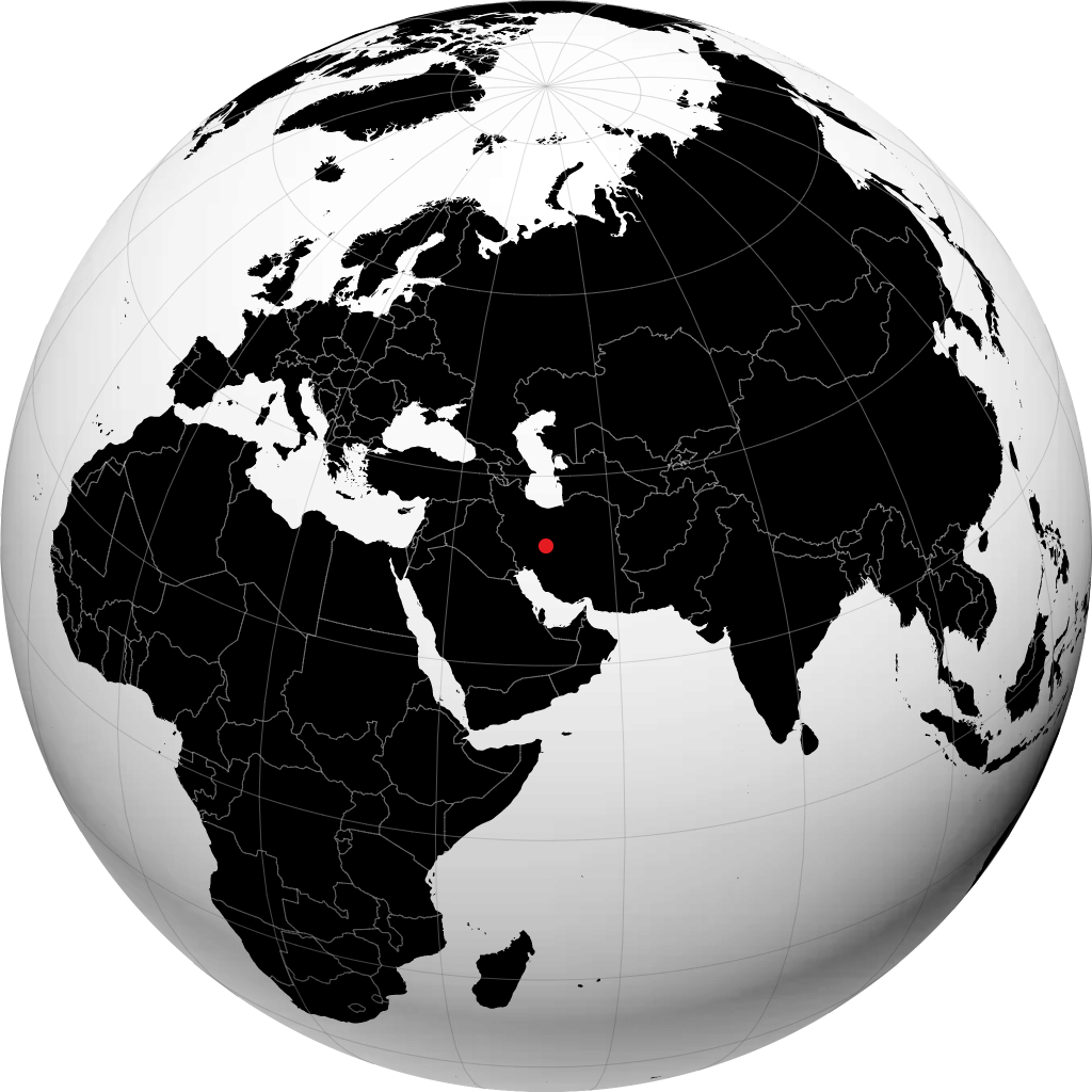 اصفهان روی کره زمین