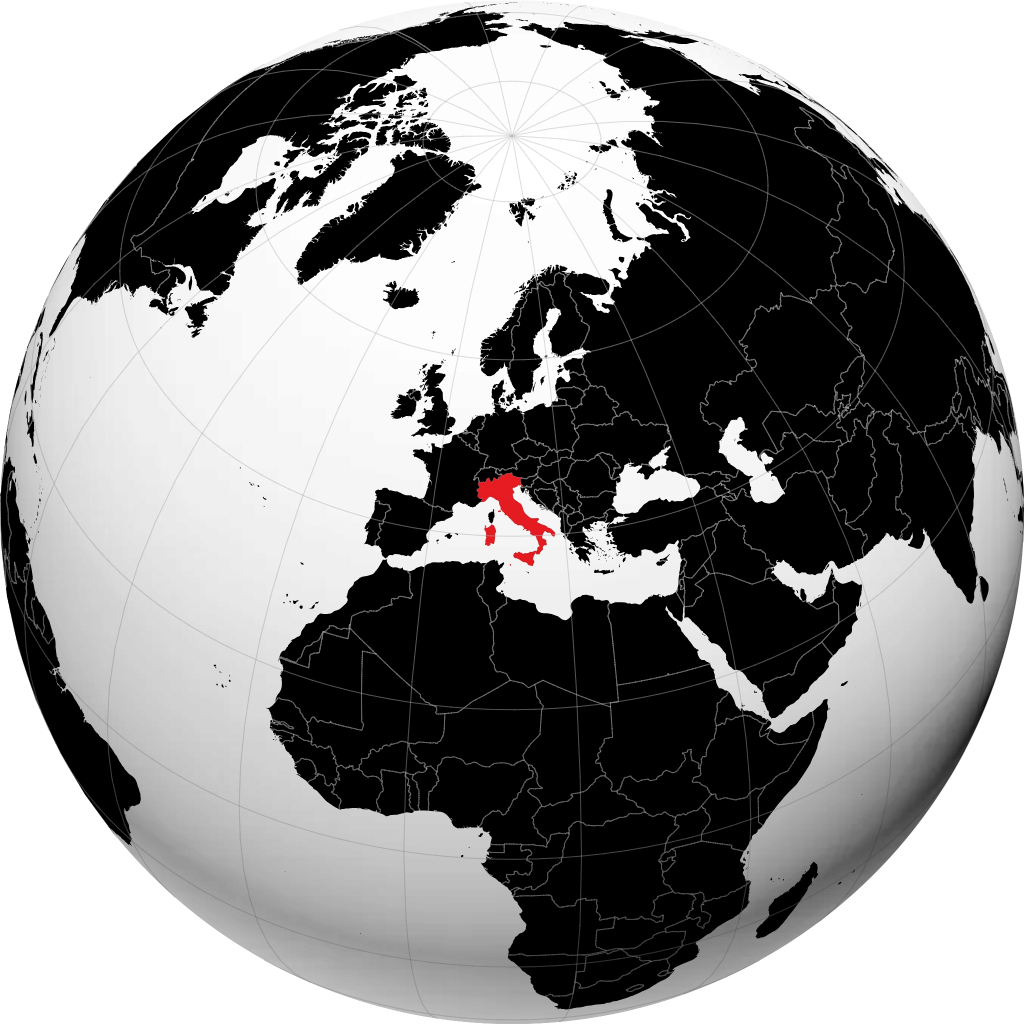ایتالیا روی کره زمین