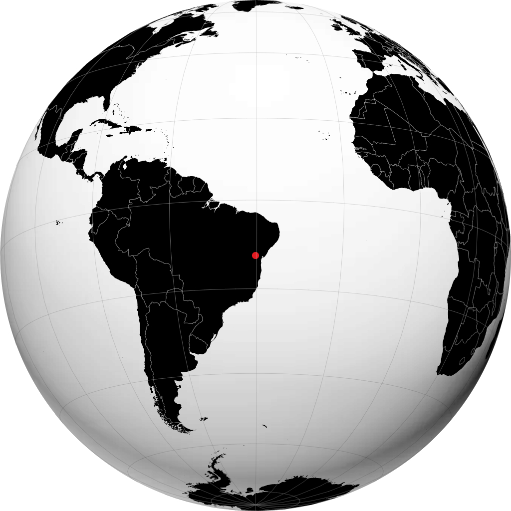 ایتابِرابا روی کره زمین
