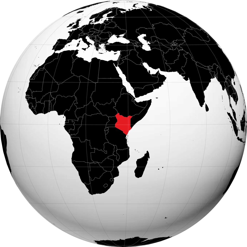 کنیا روی کره زمین