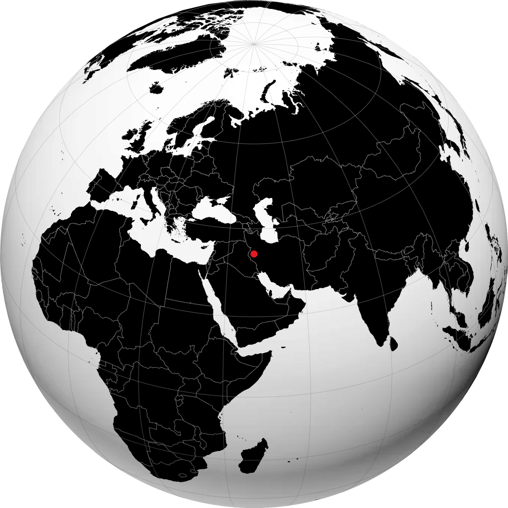 کرمانشاه روی کره زمین