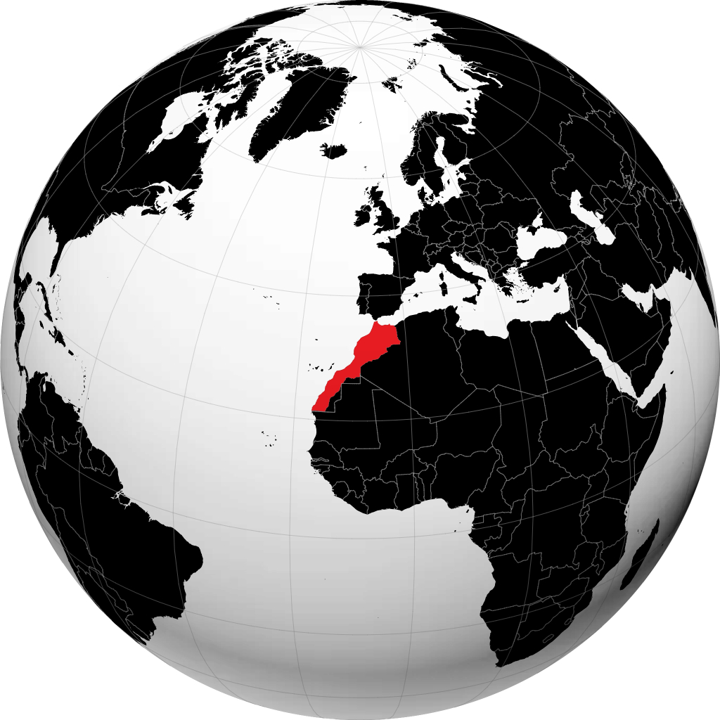 مراکش روی کره زمین