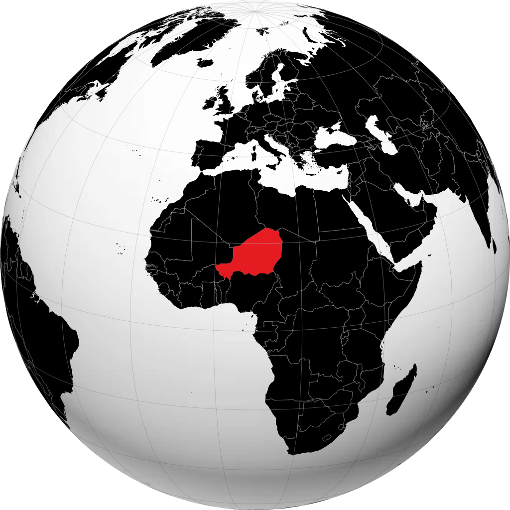 نیجر روی کره زمین
