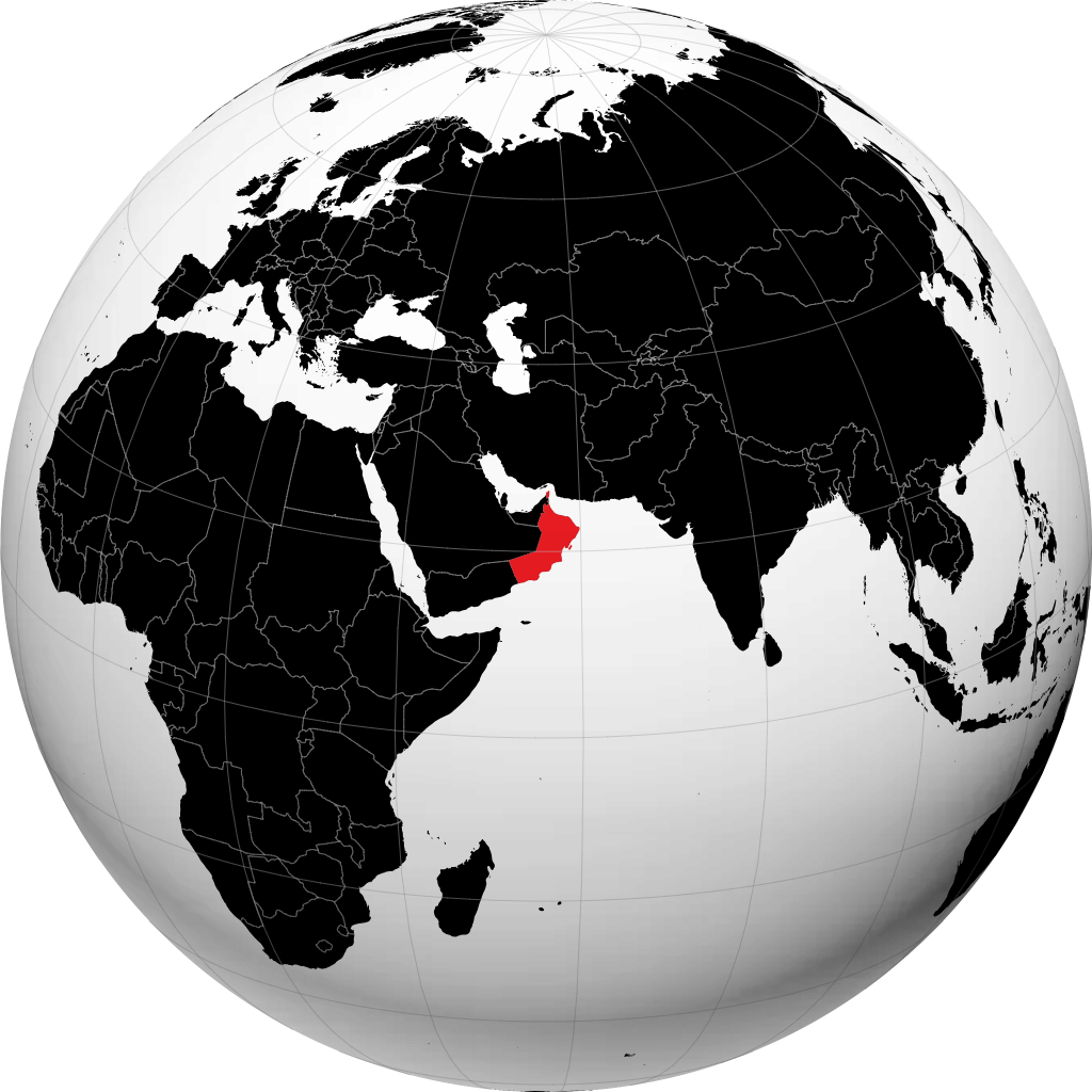 عمان روی کره زمین