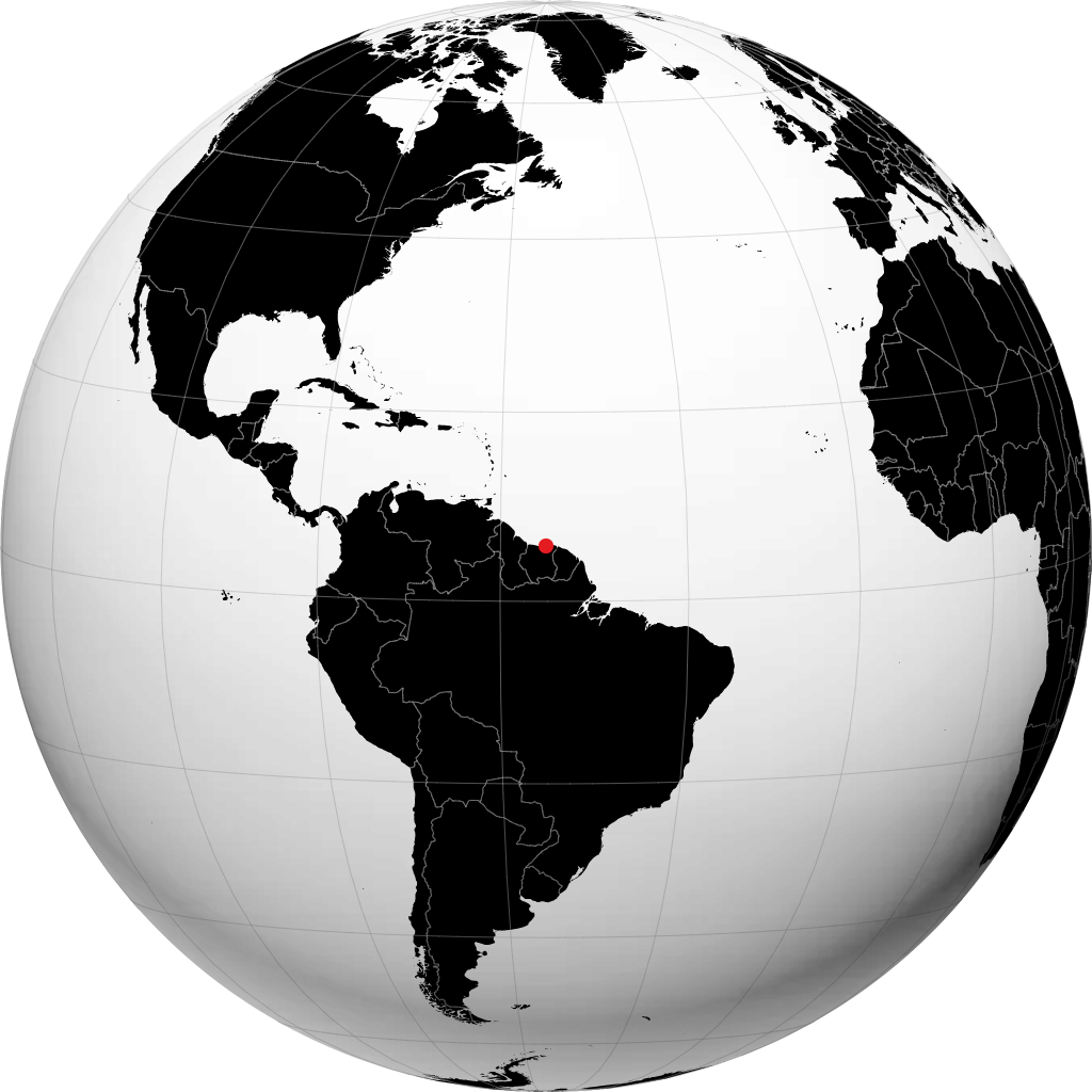 پاراماریبو روی کره زمین