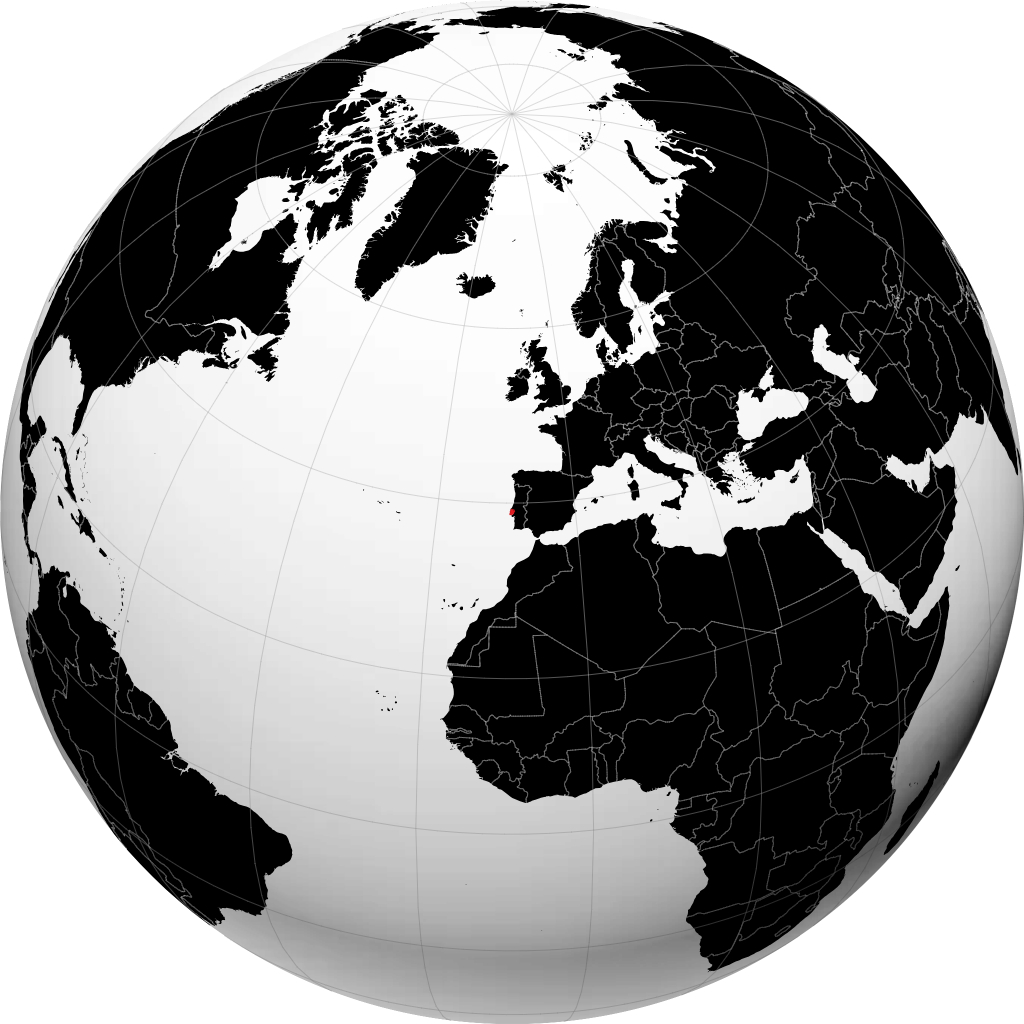 ناحیه لیسبون روی کره زمین