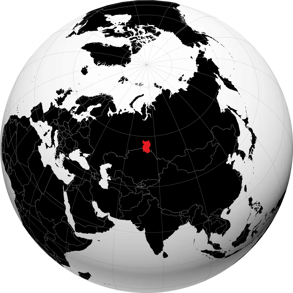 استان اومسک روی کره زمین
