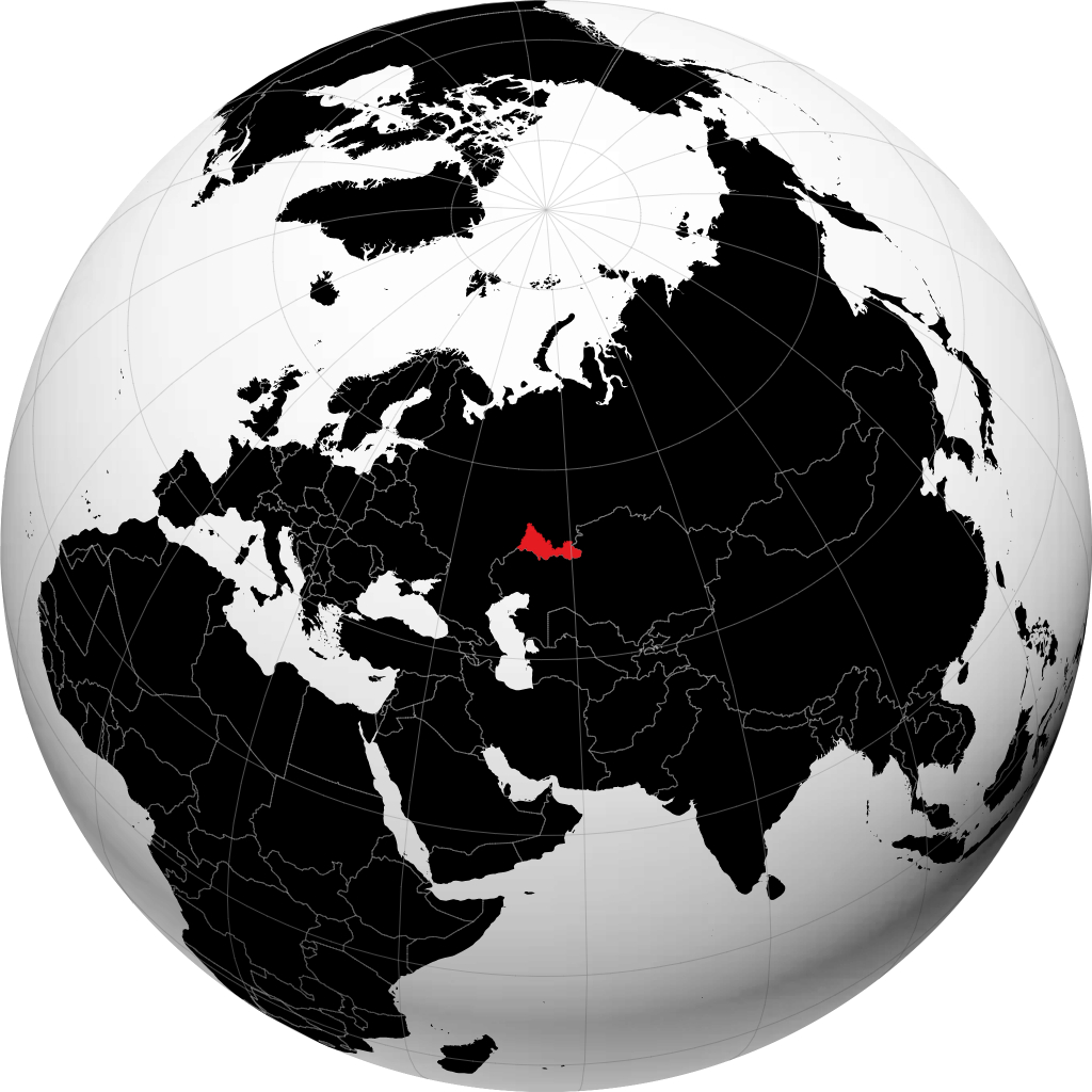 استان اورنبورگ روی کره زمین