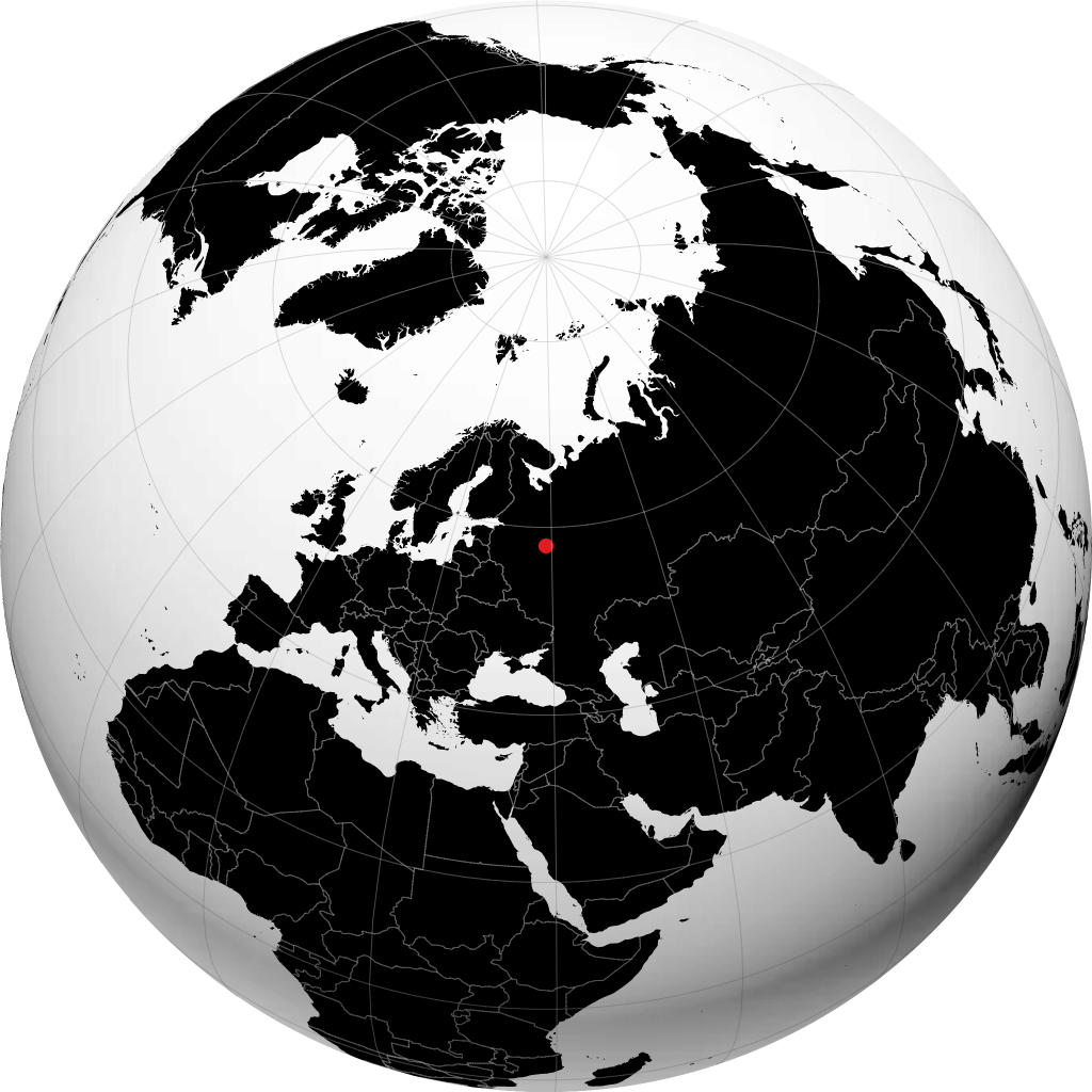ریبینسک روی کره زمین