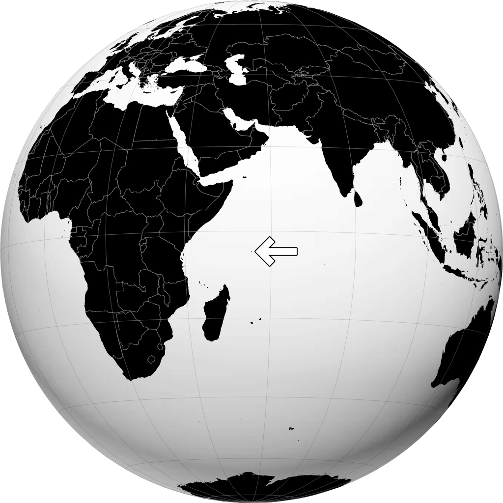 سیشل روی کره زمین