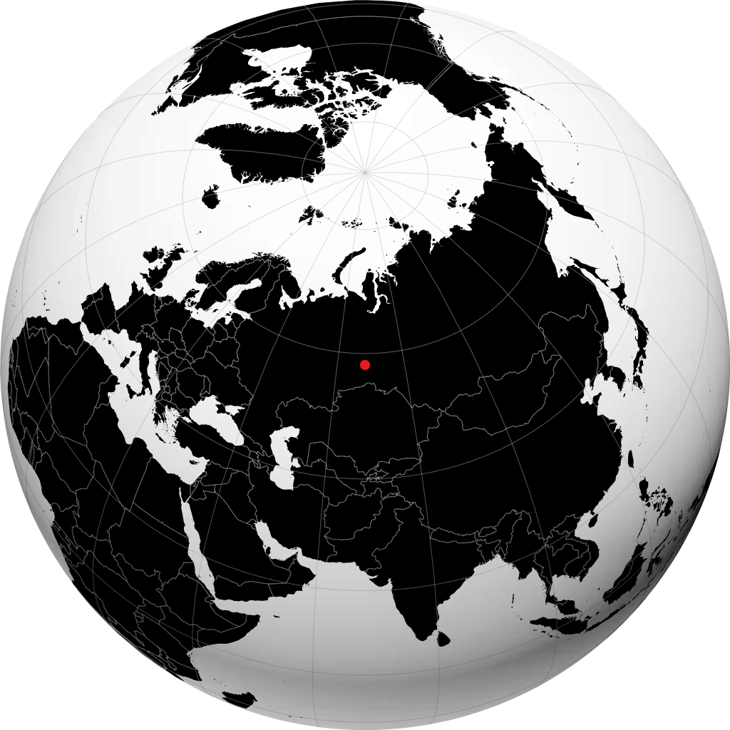 توبولسک روی کره زمین
