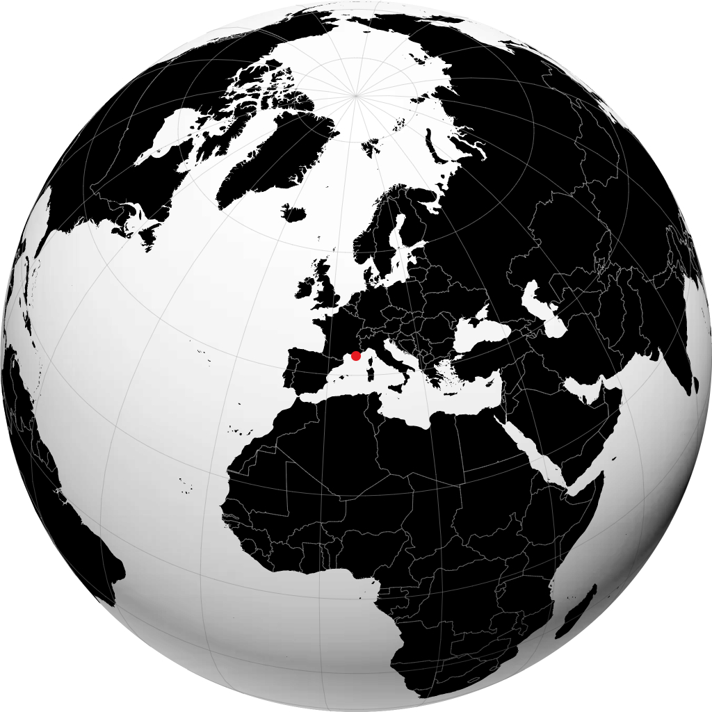 تولون روی کره زمین