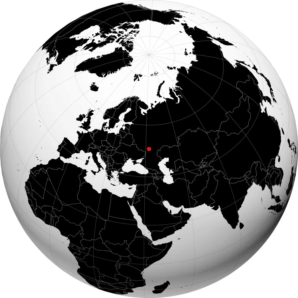 اوریوپینسک روی کره زمین