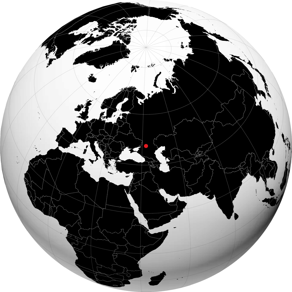 ولگودونسک روی کره زمین