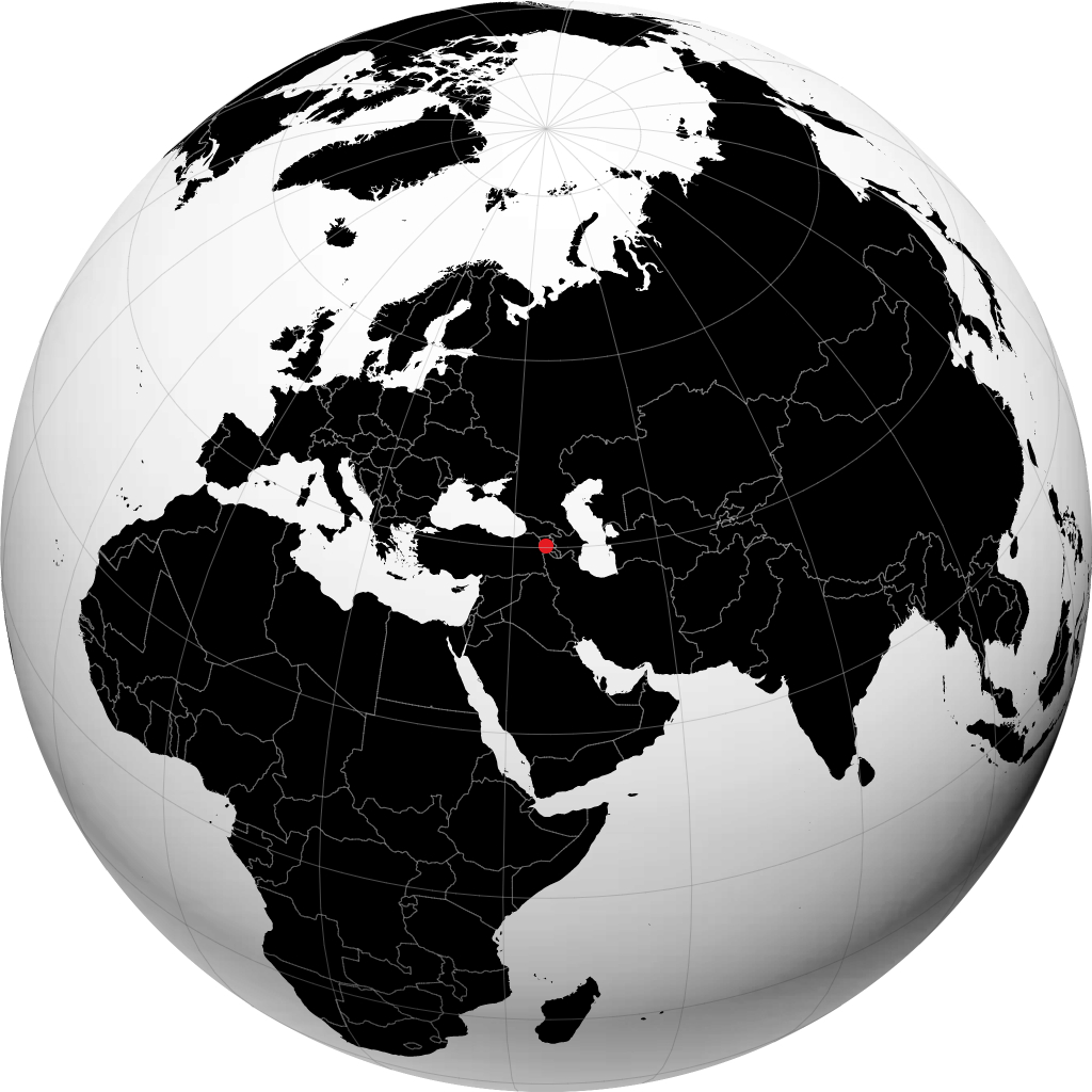 ایروان روی کره زمین
